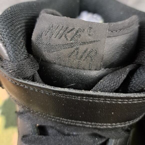 %Nike Air Force 1 Mid Black Leather 313643-002 Sneaker 2006 Men Us 13 / A 14 main image 8